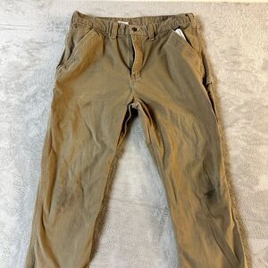 Carhartt Mens Relaxed Fit Workwear‎  Pants Mens Work Pants Tan 38x32 - B324-DKH